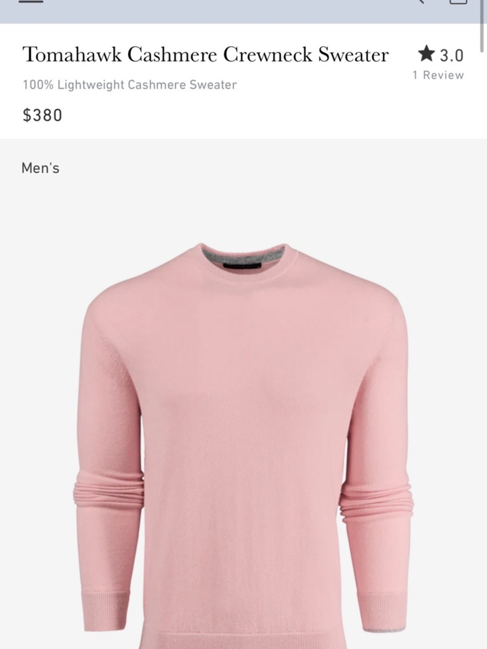 Greyson Tomahawk Cashmere Crewneck Sweater - Pink